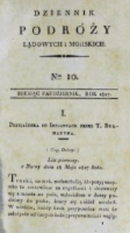 Dziennik Podróży Lądowych i Morskich. T. 4, nr 10 (1827)