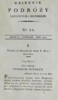 Dziennik Podróży Lądowych i Morskich. T. 4, nr 11 (1827)