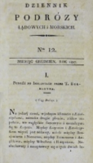 Dziennik Podróży Lądowych i Morskich. T. 4, nr 12 (1827)