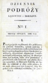 Dziennik Podróży Lądowych i Morskich. T. 1, nr 1 (1827)