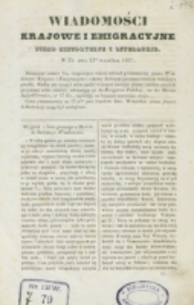 Wiadomości Krajowe i Emigracyjne. No 25 (1837)