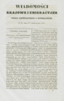 Wiadomości Krajowe i Emigracyjne. No 29 (1837)