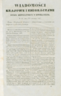 Wiadomości Krajowe i Emigracyjne. No 36 (1837)