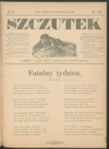 Szczutek : pisemko humorystyczne. R. 23, nr 41 (1891)