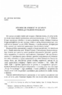 P&oacute;łwiecze odkryć w Qumaran. Przegląd polskich publikacji.
