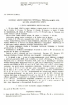 Kronika Sekcji Biblijnej Wydziału Teologicznego KUL na rok akademicki 1972/1973.