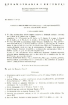 Kronika Sekcji Biblijnej Wydziału Teologicznego KUL na rok akademicki 1975/76.