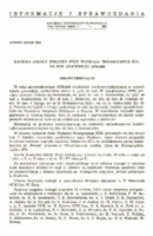 Kronika Szkoły Biblijnej przy Wydziale Teologicznym KUL za rok akademicki 1979/80.