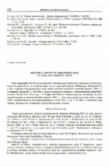 Kronika Instytutu Biblijnego KUL za rok akademicki 1981/82.