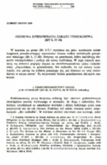 Jezusowa interpretacja zakazu cudzoł&oacute;stwa (Mt 5-7).