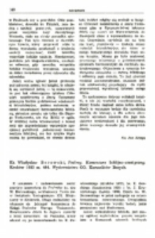 Recenzja : Ks. Władysław Borowski , Psalmy. Komentarz biblijno-ascetyczny. Krak&oacute;w 1983 ss. 464. Wydawnictwo OO. Karmelit&oacute;w Bosych.