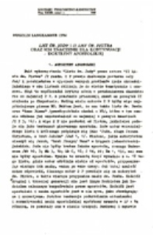 List św. Judy i II List św. Piotra oraz ich znaczenie dla kontynuacji doktryny apostolskiej.