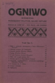 Ogniwo. R. 1, nr 3 (1920)