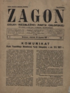 Zagon. R. 1, nr 3 (1927)