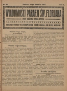 Wiadomości Parafji Św. Florjana przy Kościele Serca Jezusa za Zezwoleniem Władzy Duchownej Kr&oacute;lowi Wiek&oacute;w Nieśmiertelnemu Cześć i Chwała na Wieki Wiek&oacute;w!. R. 2, nr 24 (1919)