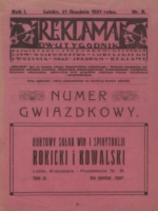 Reklama. R. 1, nr 8 (1921)