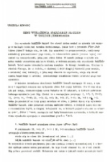 Sens wyrażenia haddābār hazzeh w Księdze Jeremiasza.