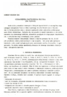 Cezarejska katecheza Piotra (Dz 10,34-43).