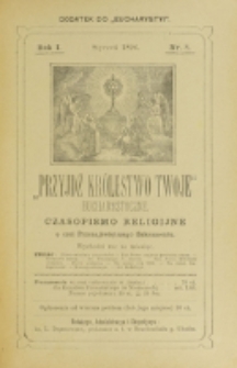 Przyjdź Królestwo Twoje Eucharystyczne. R. 1, nr 8 (1896)