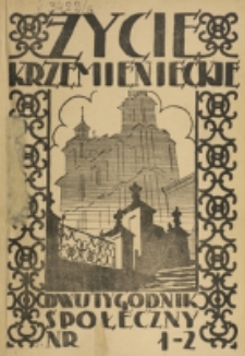Życie Krzemienieckie. R. 6, nr 1/2 (1937)