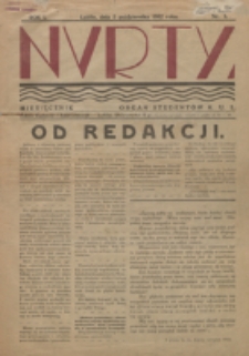 Nurty : organ studentów KUL. R. 1, nr 1 (1932)