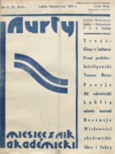 Nurty : organ studentów KUL. R. 4, nr 20/21 (1935)