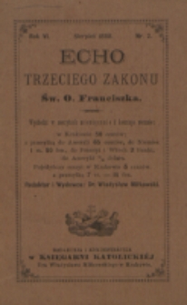 Echo Trzeciego Zakonu Św. o. Franciszka. R. 6, nr 2 (1888)