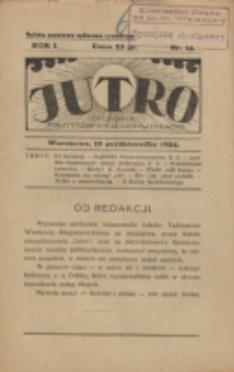 Jutro. R. 1, nr 14 (1924)