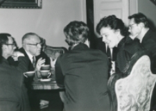 Historycy zagraniczni na KUL-u (listopad 1971) : od lewej: prof. Mario Rosa z Bari (Włochy), prof. Ernst Bertlejtner z Wiednia