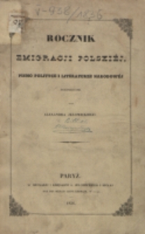 Rocznik Emigracji Polskiej. 1836