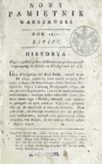 Nowy Pamiętnik Warszawski : [dziennik historyczny, polityczny, tudzież nauk i umiejętności]. T. 3 (lipiec 1801)