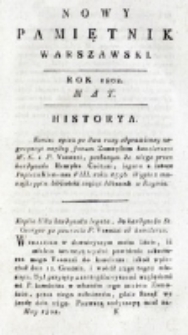 Nowy Pamiętnik Warszawski : [dziennik historyczny, polityczny, tudzież nauk i umiejętności]. T. 6 (maj 1802)