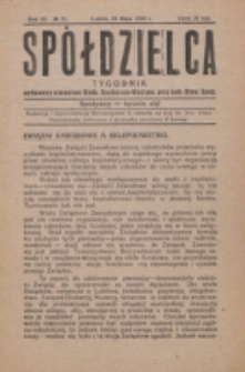 Spółdzielca. R. 3, nr 21 (1919)