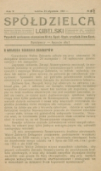 Spółdzielca Lubelski. R. 5, nr 4 (1921)