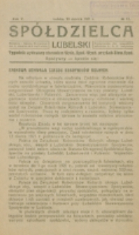 Spółdzielca Lubelski. R. 5, nr 12 (1921)