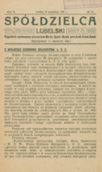 Spółdzielca Lubelski. R. 5, nr 15 (1921)