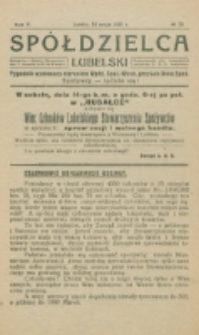 Spółdzielca Lubelski. R. 5, nr 20 (1921)