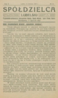 Spółdzielca Lubelski. R. 5, nr 23 (1921)
