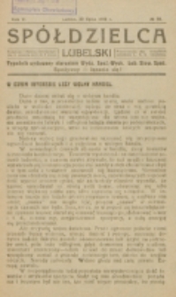 Spółdzielca Lubelski. R. 5, nr 30 (1921)