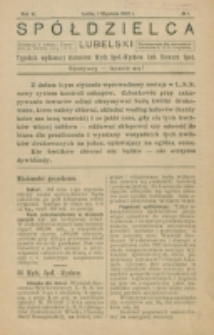 Spółdzielca Lubelski. R. 6, nr 1 (1922)