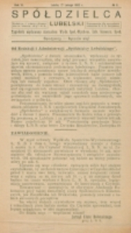 Spółdzielca Lubelski. R. 6, nr 8 (1922)