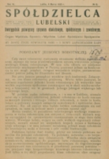 Spółdzielca Lubelski. R. 6, nr 10 (1922)