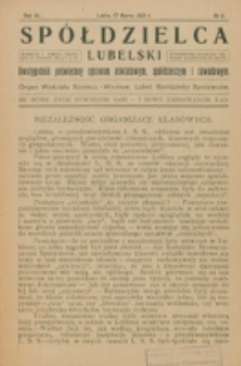 Spółdzielca Lubelski. R. 6, nr 11 (1922)