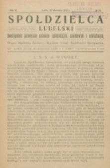 Spółdzielca Lubelski. R. 6, nr 25 (1922)