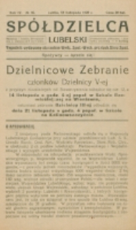 Spółdzielca Lubelski. R. 4, nr 46 (1920)