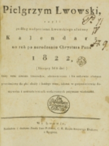 Pielgrzym Lwowski. T. [1] (1822)