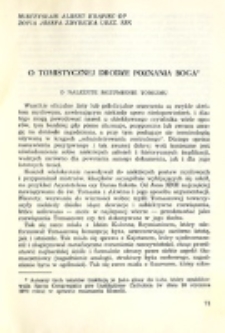O tomistycznej drodze poznania Boga / Mieczysław Albert Krąpiec, Zofia J&oacute;zefa Zdybicka.