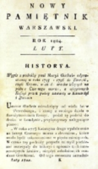 Nowy Pamiętnik Warszawski : [dziennik historyczny, polityczny, tudzież nauk i umiejętności]. T. 13 (luty 1804)