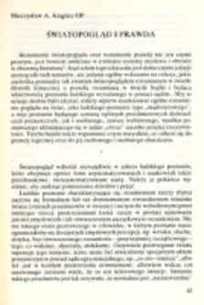 Światopoglad i prawda / Mieczysław A. Krąpiec.