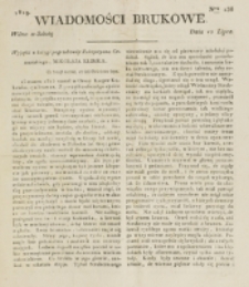 Wiadomości Brukowe. Nr 136 (1819)